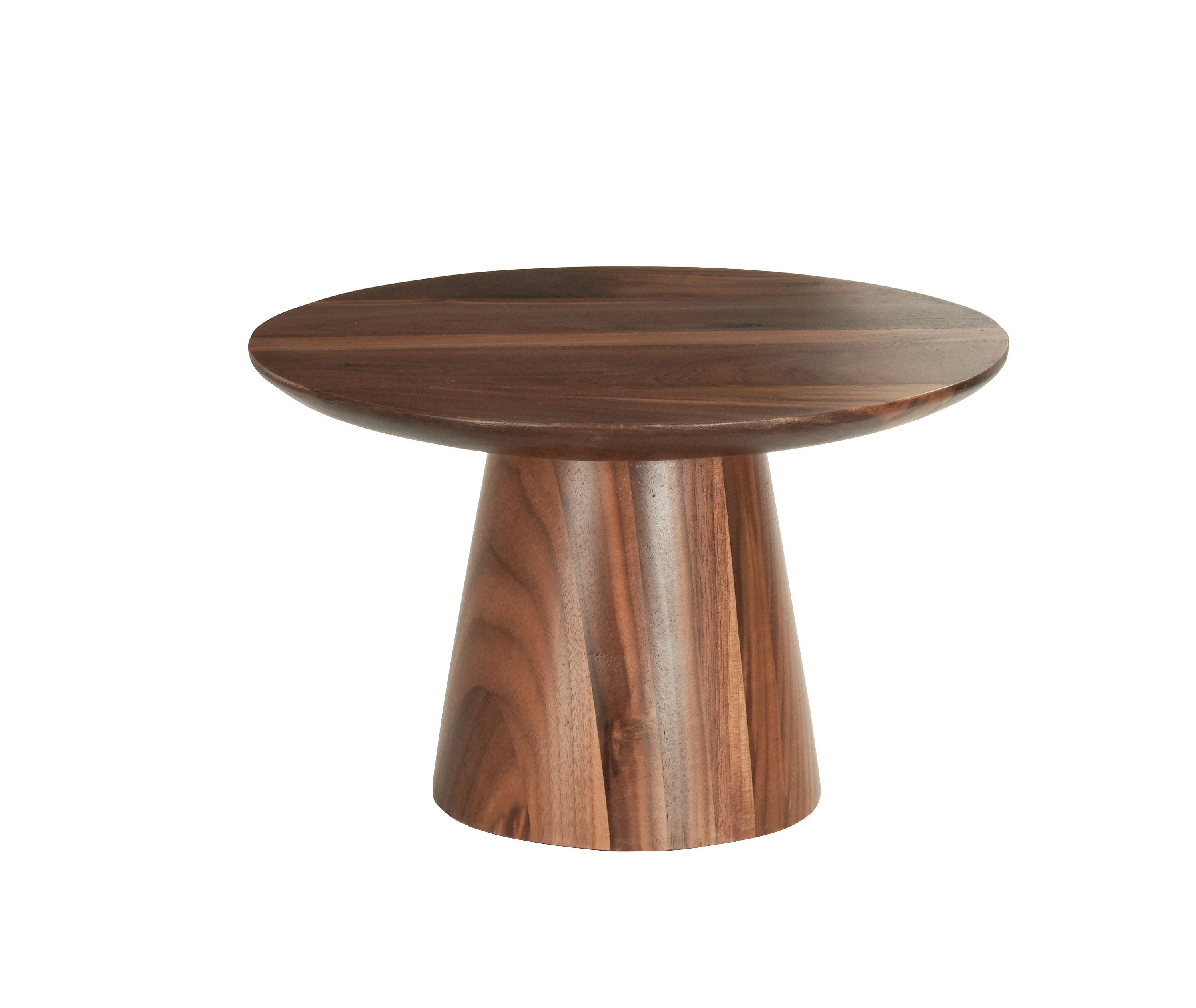 Cal Mil Sydney Walnut Cake Pedestal, 12 inch Dia. x 7.5 inch Height