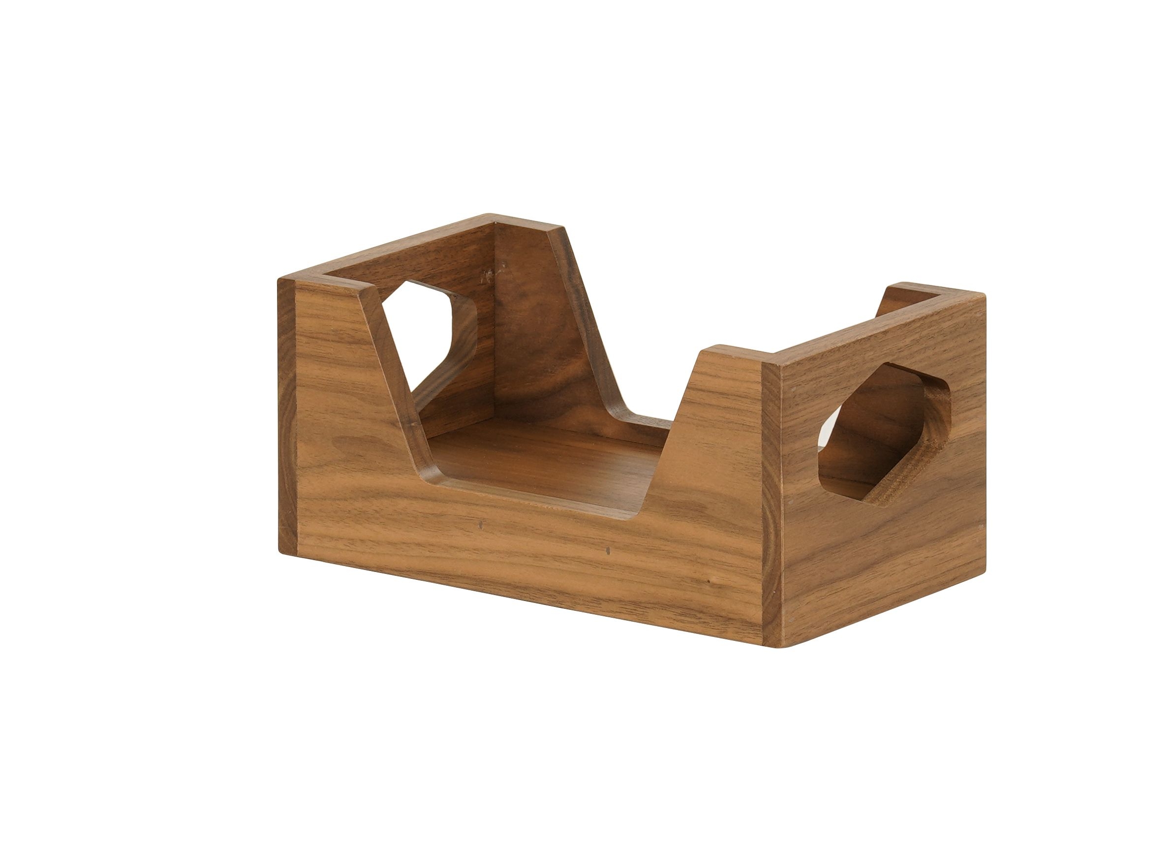 Cal Mil Sydney Walnut Napkin Holder, 9 inch Width x 5 inch Depth x 4.5 inch Height