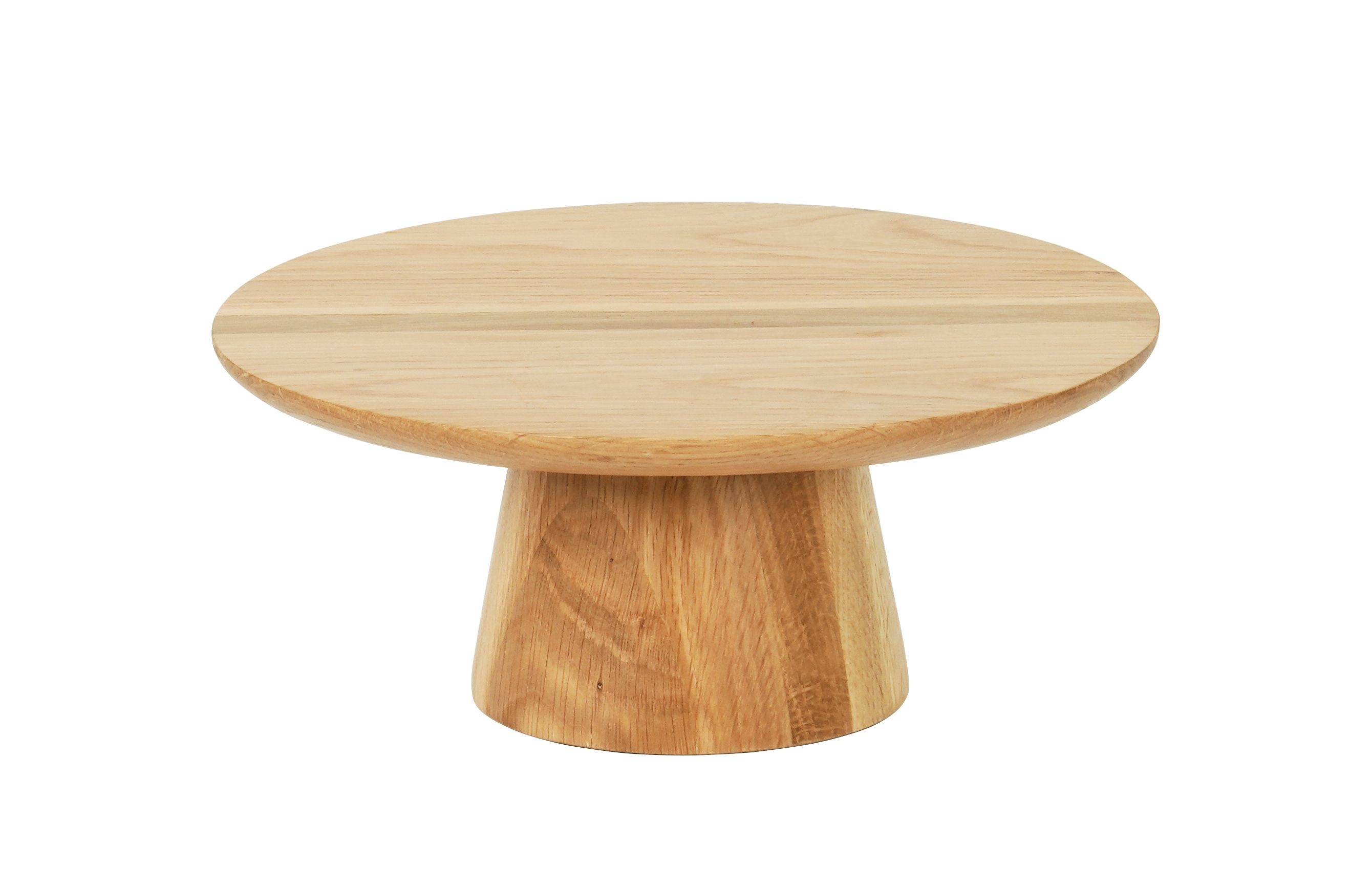 Cal Mil Sydney Oak Cake Pedestal, 12 inch Width x 5 inch Height