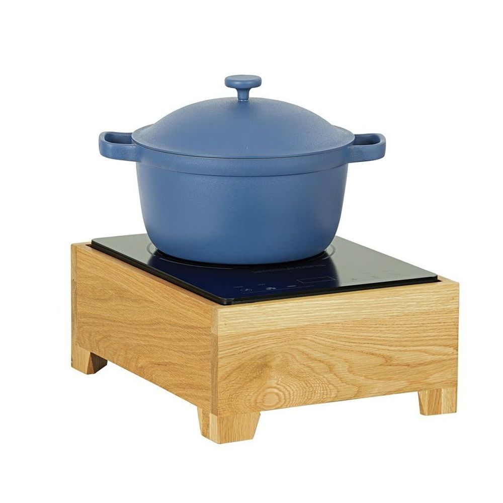 Cal-Mil Sydney Oak Induction Unit, 12.75 inch Length x 15.875 inch Width x 7 inch Height