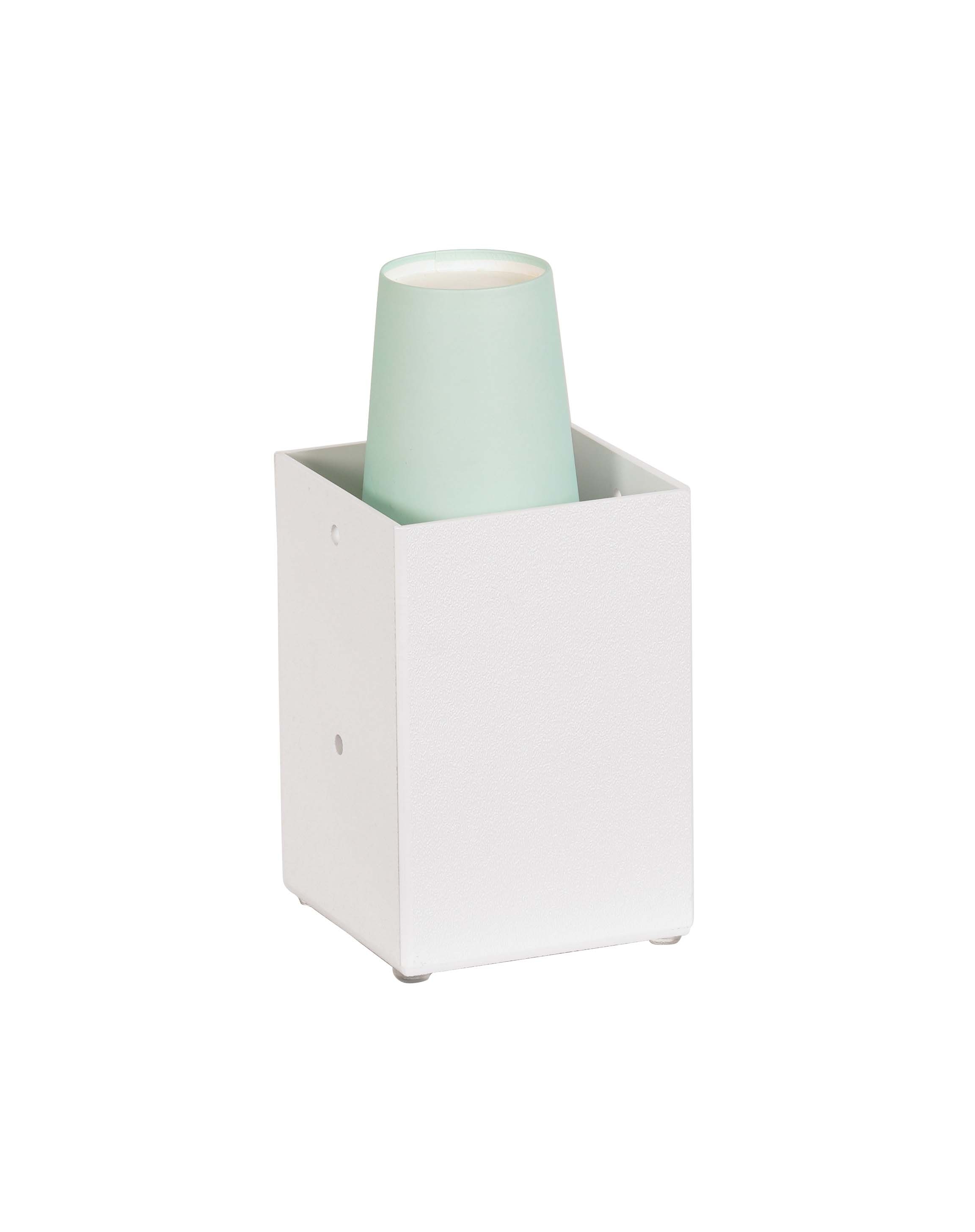 Cal Mil White Classic Napkin Display, 4.25 inch Width x 4.25 inch Depth x 6 inch Height