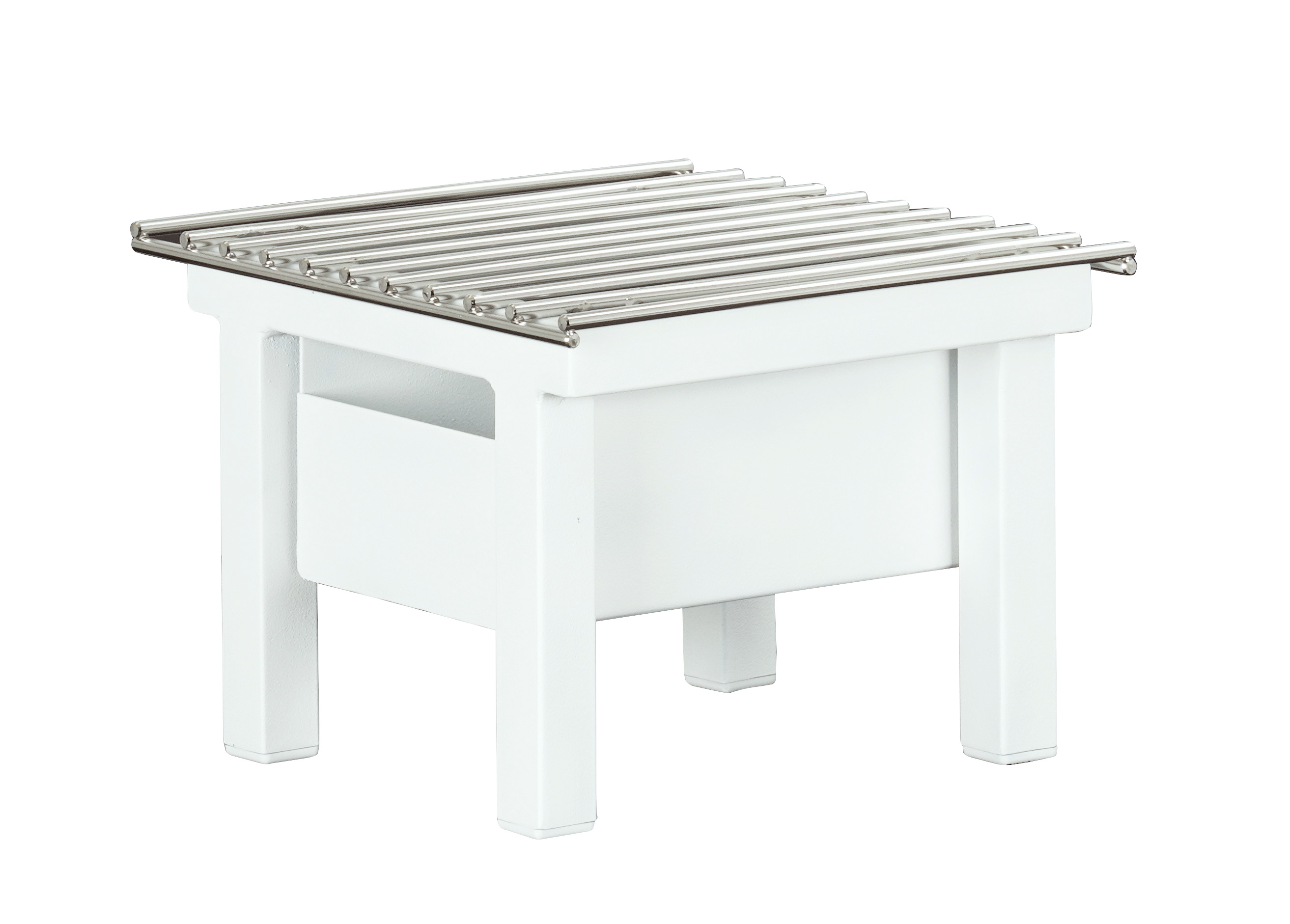 Cal Mil Juno Durable White Metal Chafer Alternative, 10.25 inch Width x 10 inch Depth x 7 inch Height