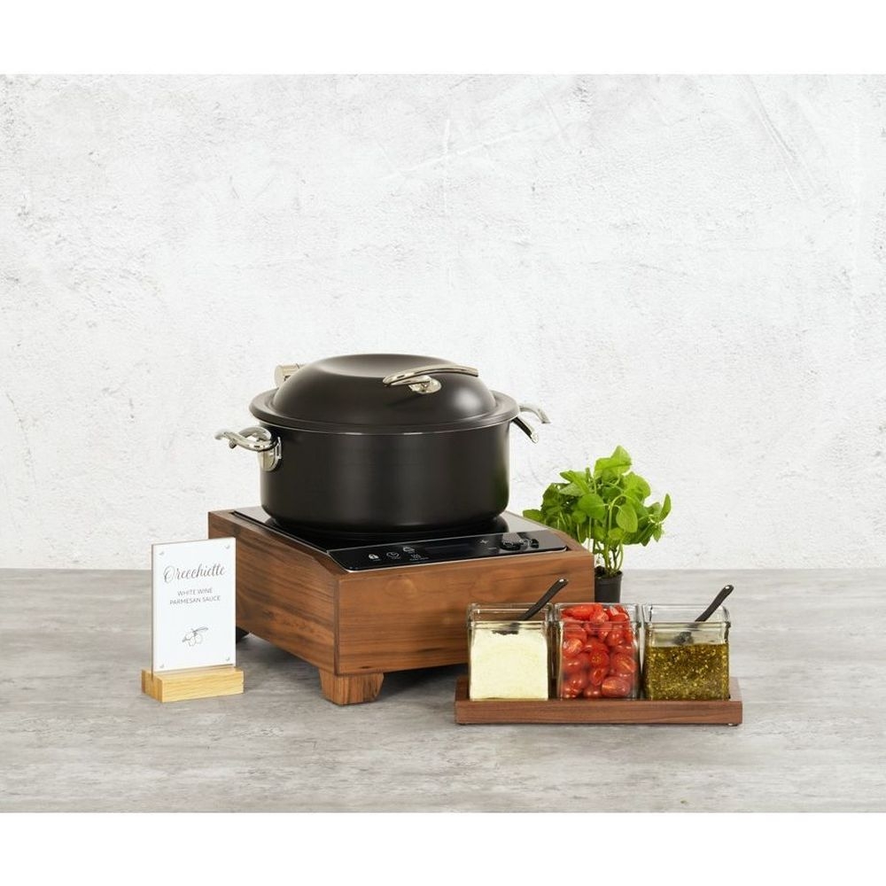 Cal-Mil Black 5 Liter Induction Pot, 13 x 13 x 8 inch