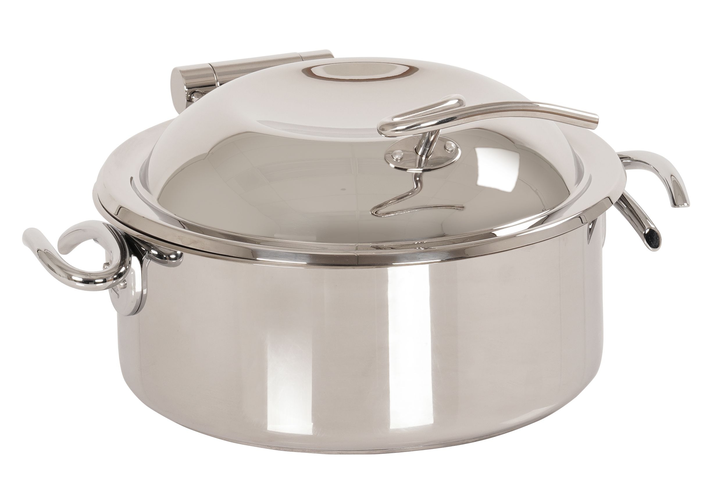 Cal Mil Silver Induction Pot, 13 inch Width x 8 inch Height