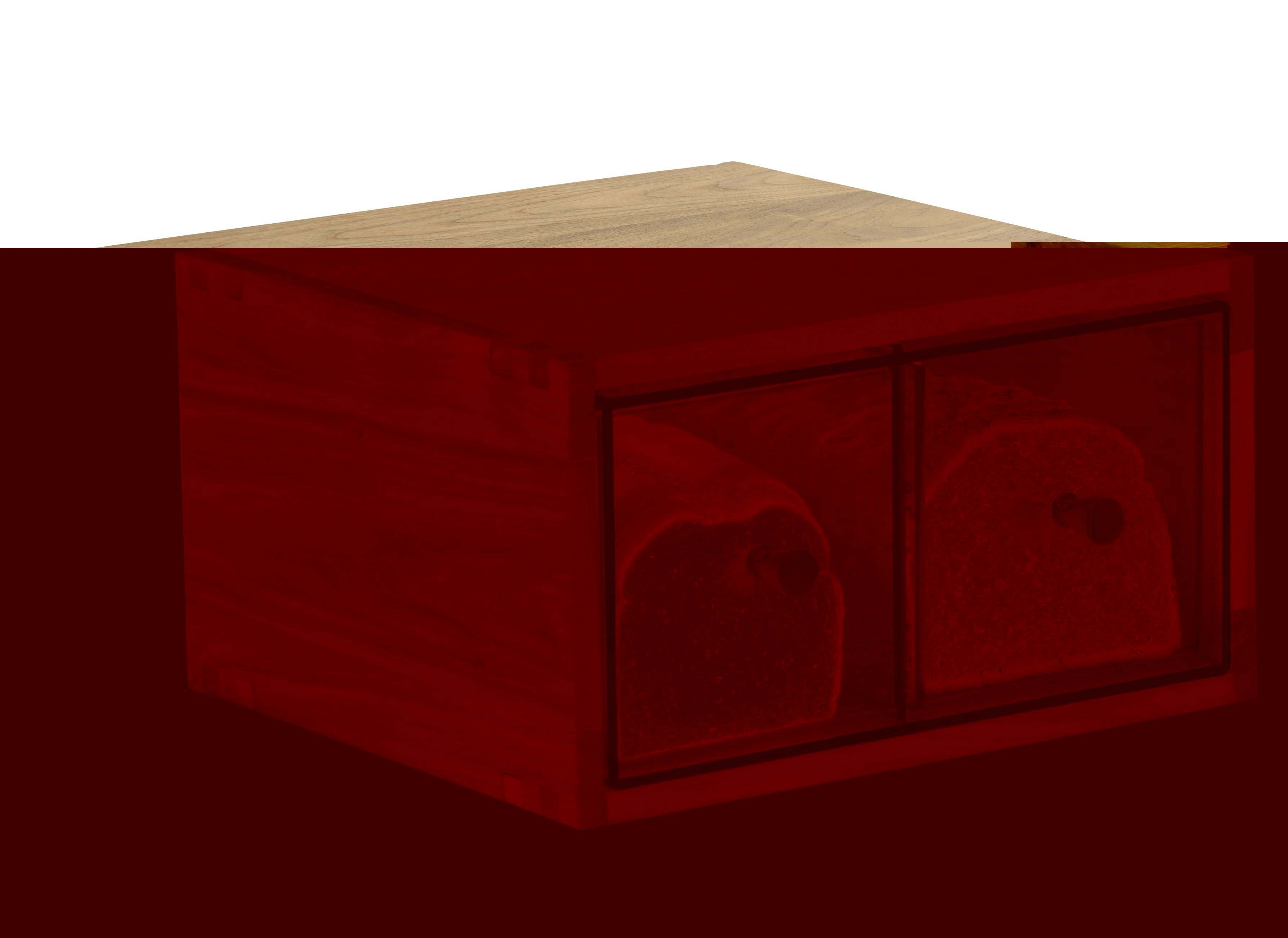 Cal Mil Sydney Walnut Bread Case, 13.63 inch Width x 13 inch Depth x 7.13 inch Height