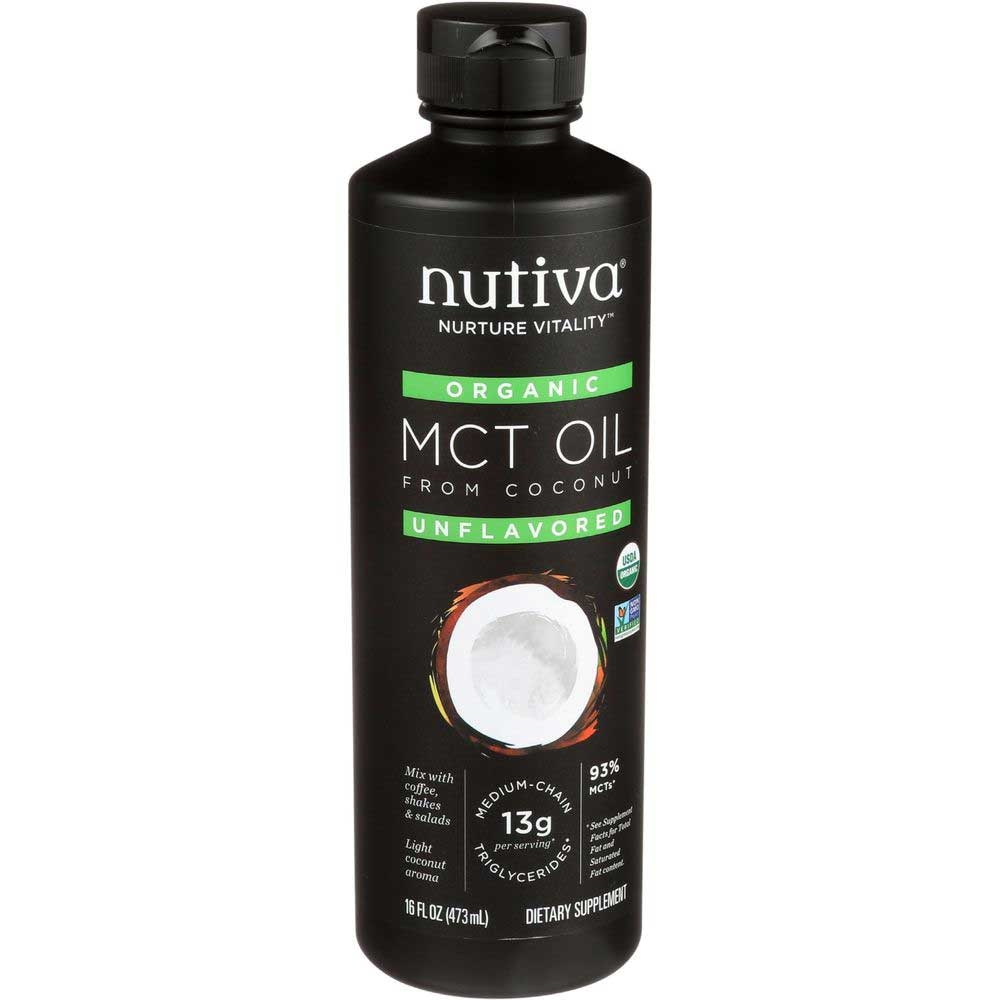 Nutiva Organic Unflavored MCT Oil, 16 Fluid Ounce