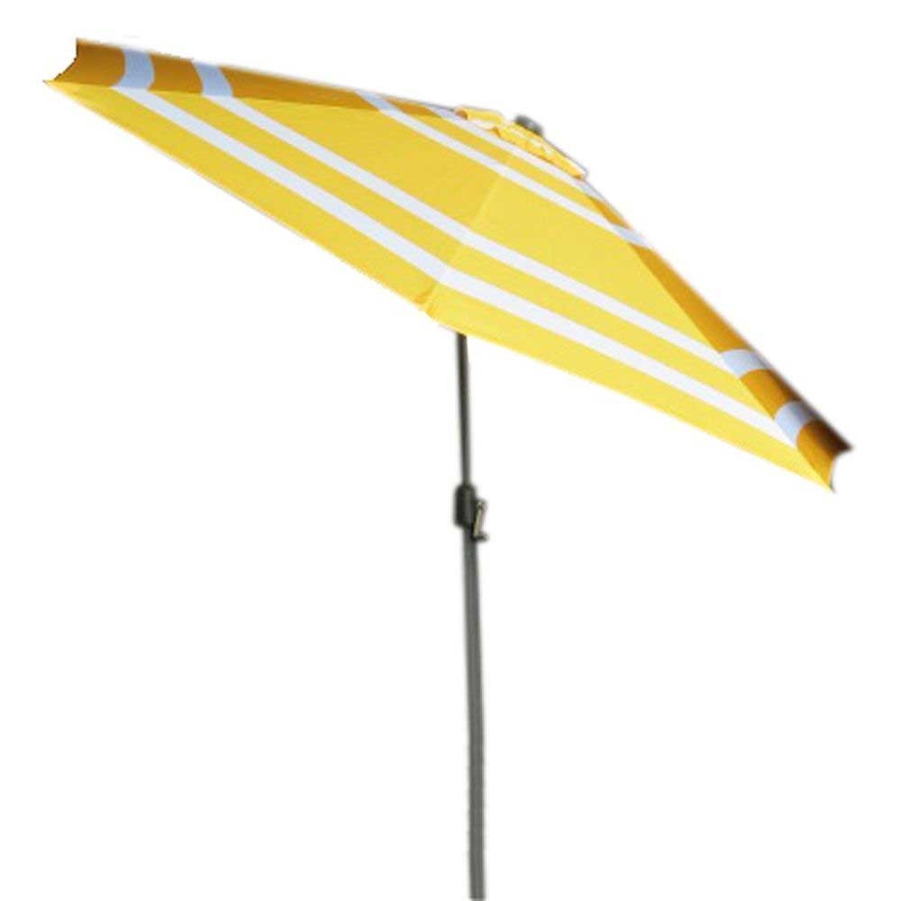 American Maid Yellow Wide Stripe Umbrella, 9 feet -- 4 per case