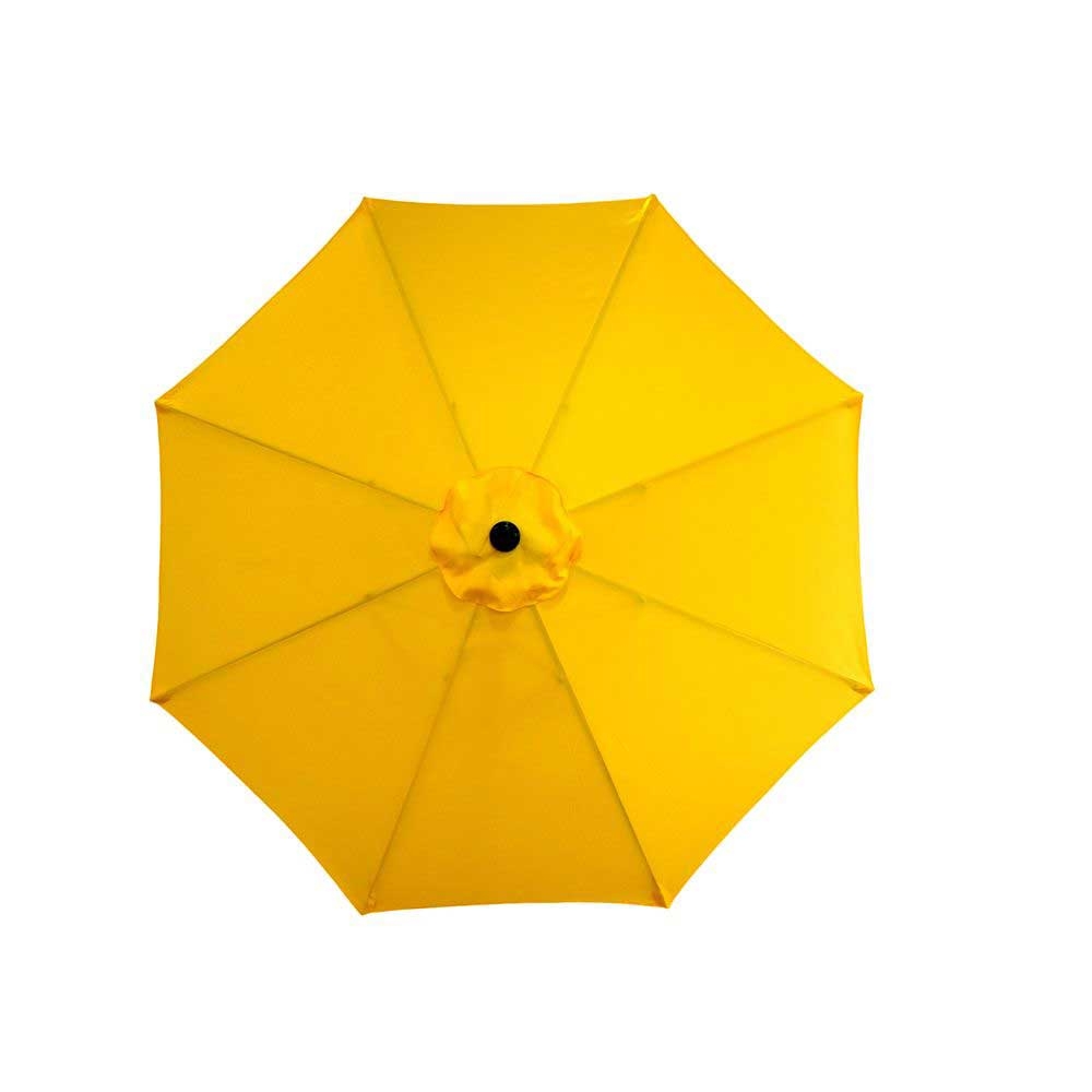American Maid Aluminum Yellow Umbrella with Crank, 9 feet -- 4 per case