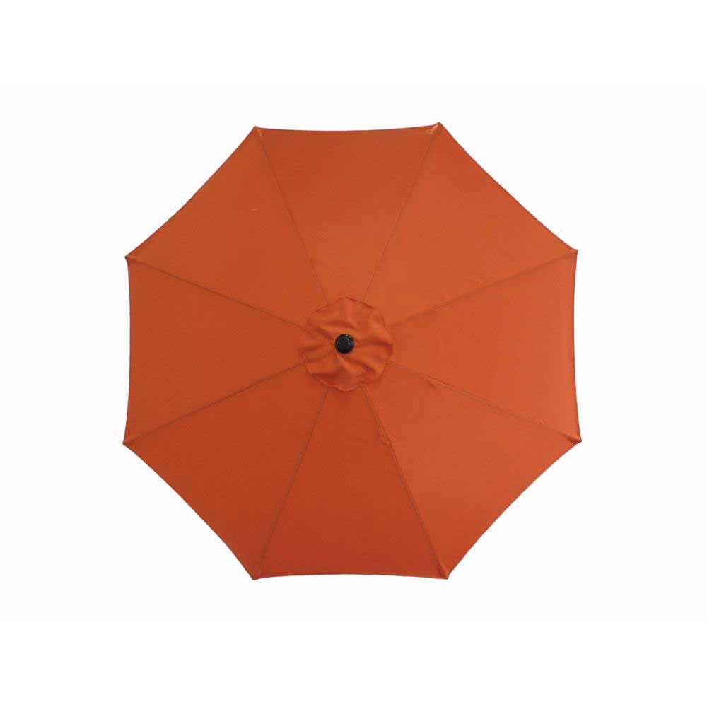 American Maid Aluminum Orange Umbrella with Crank, 9 feet -- 4 per case