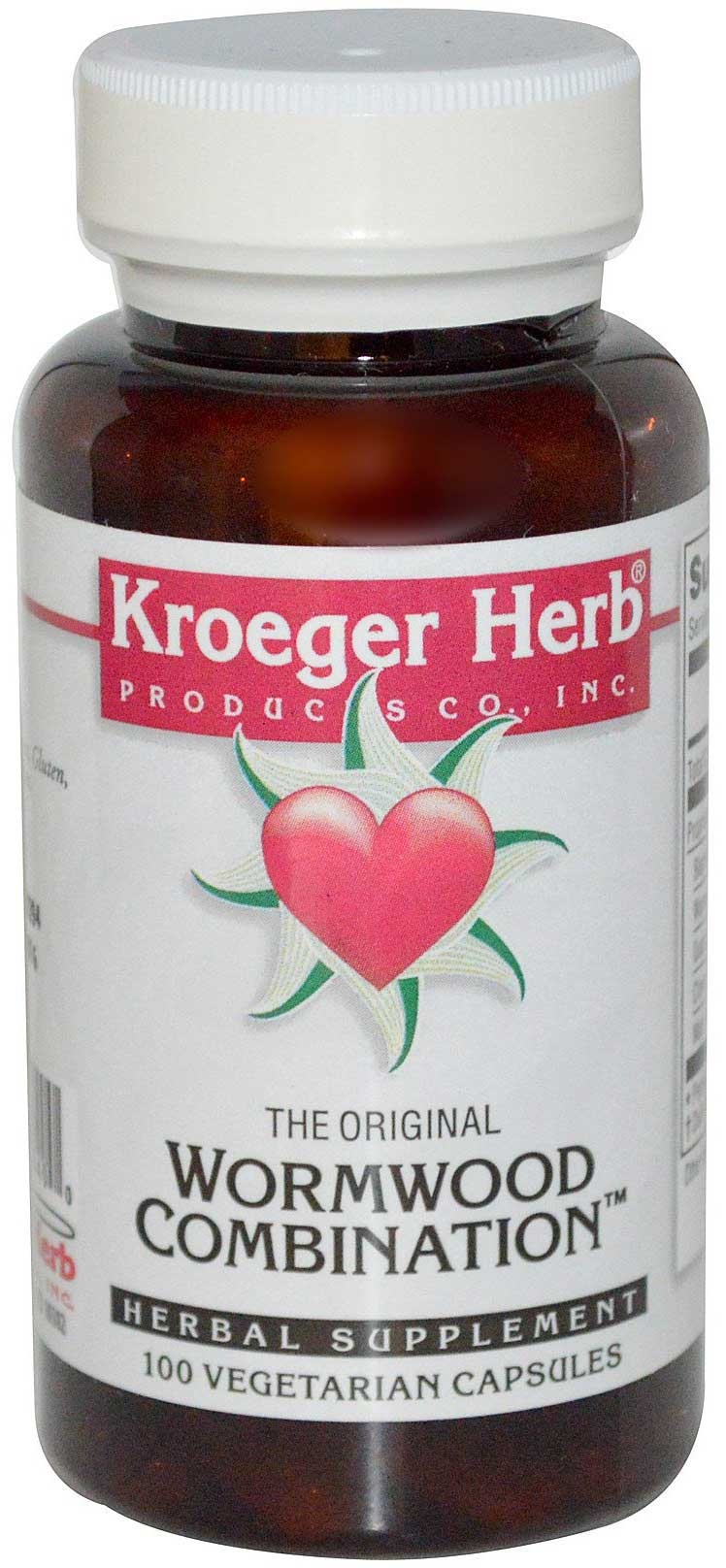 Kroeger Herb Wormwood Combination Veggie Capsule - 100 count per pack