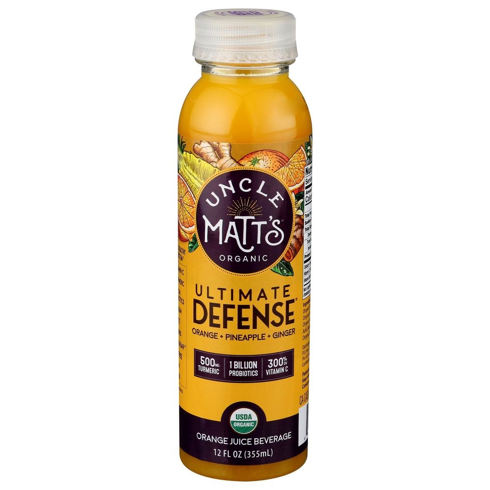 Uncle Matts Organic Turmeric Orange Juice Beverage, 12 Fluid Ounce -- 6 per case