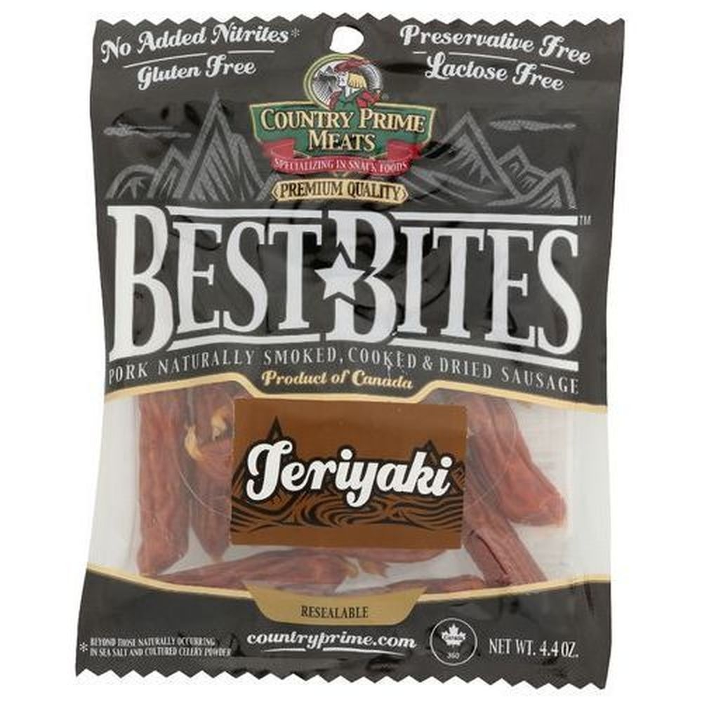 Country Prime Meats Teriyaki Best Bites, 4.4 Ounce -- 16 per case