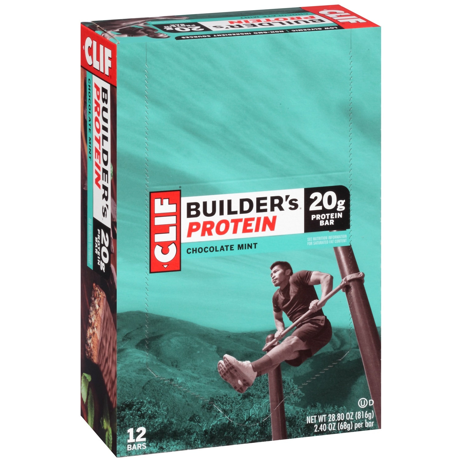 Builders Chocolate Mint Snack Bar, 2.4 Ounce -- 144 per case.