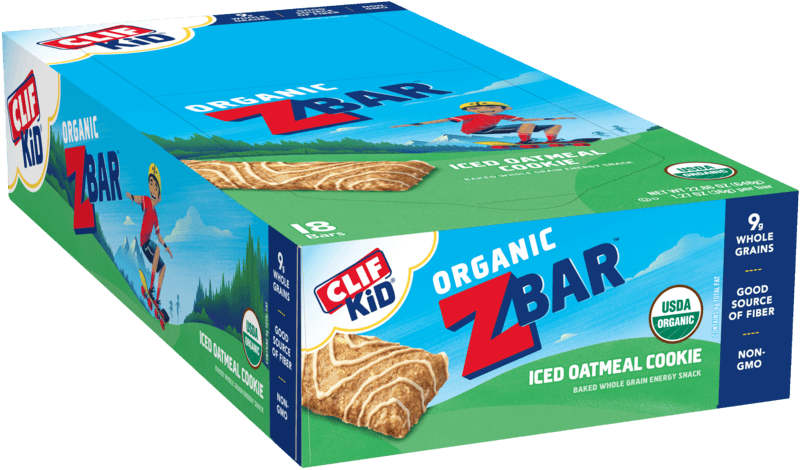 Clif Kid ZBar Iced Oatmeal Cookie Snacks Bar, 1.27 Ounce - 18 per pack -- 9 packs per case.