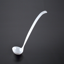 Party Tray White Ladle, 2 Ounce -- 48 per case.