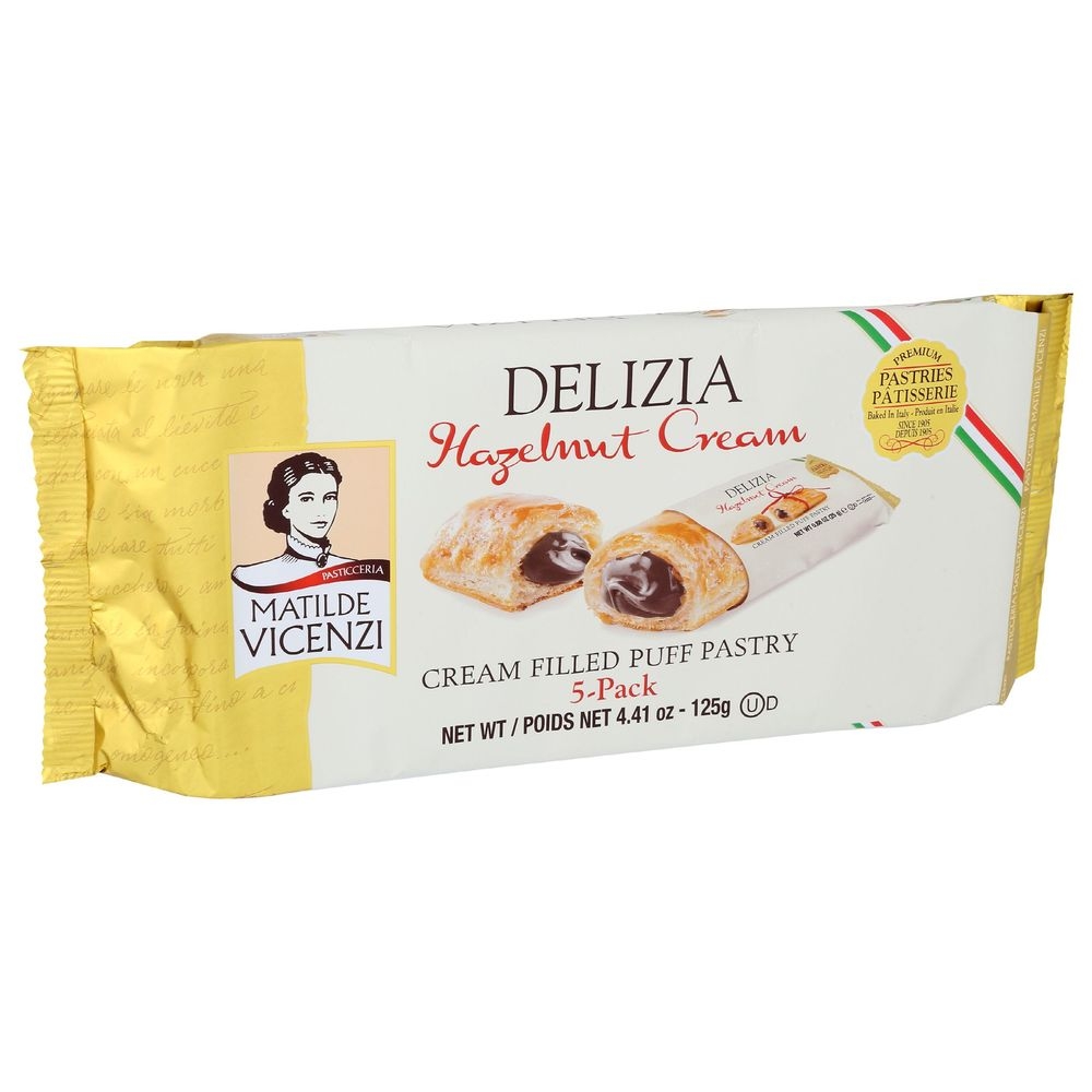 Vicenzi Hazelnut Cream Puff Pastry, 4.41 Ounce -- 8 per case