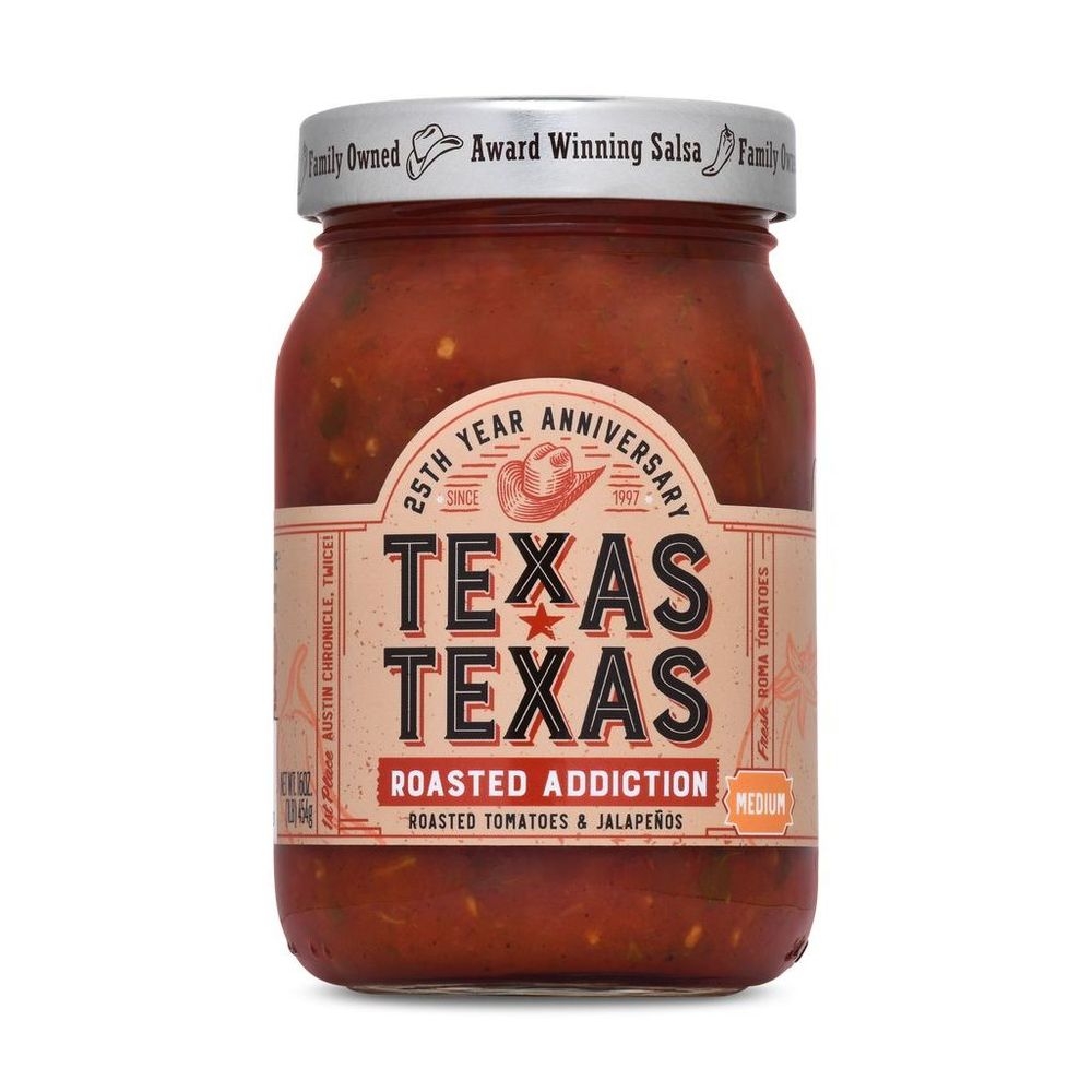 Texas Texas Roasted Addiction Medium Salsa, 16 Ounce -- 6 per case