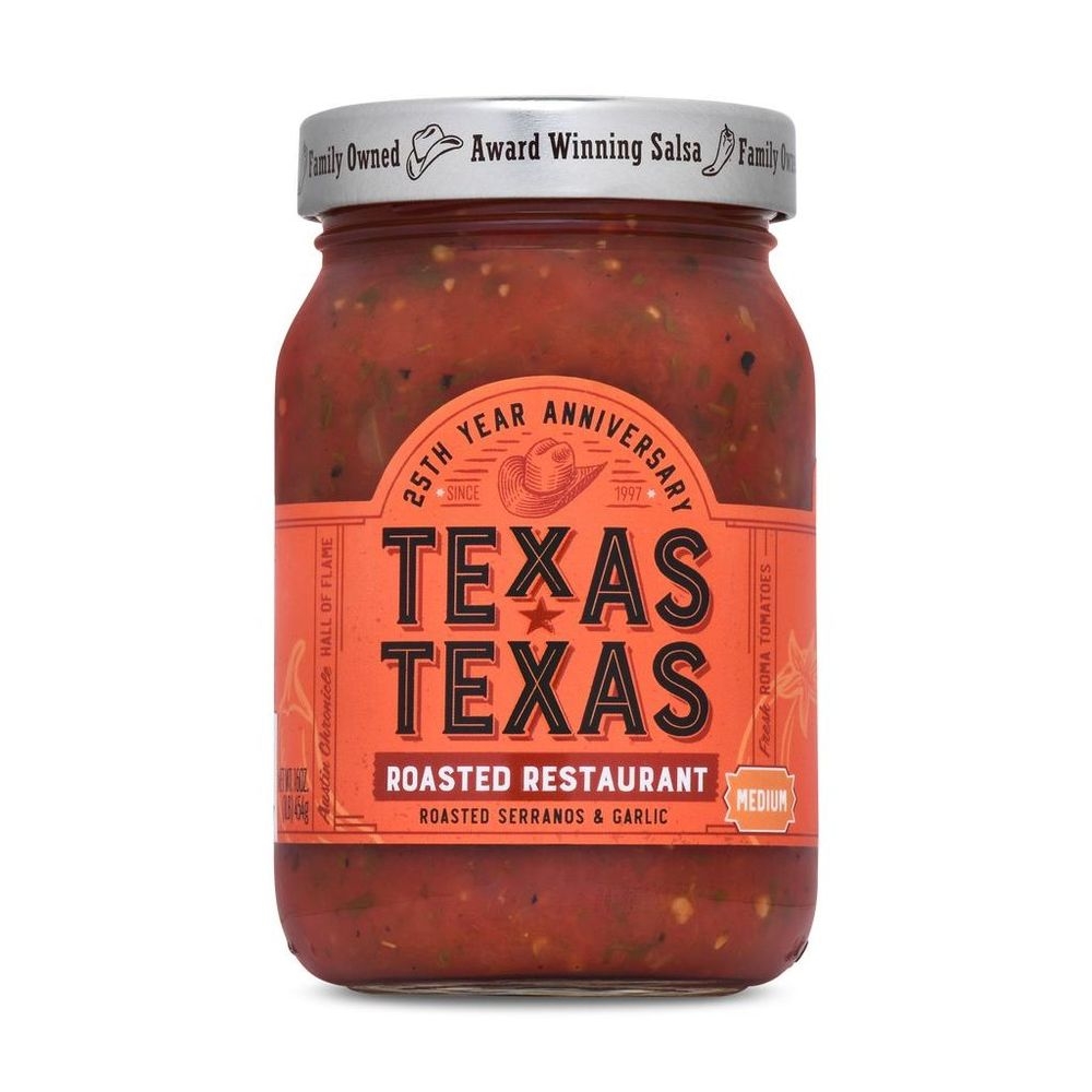 Texas Texas Roasted Restaurant Style Medium Salsa, 16 Ounce -- 6 per case