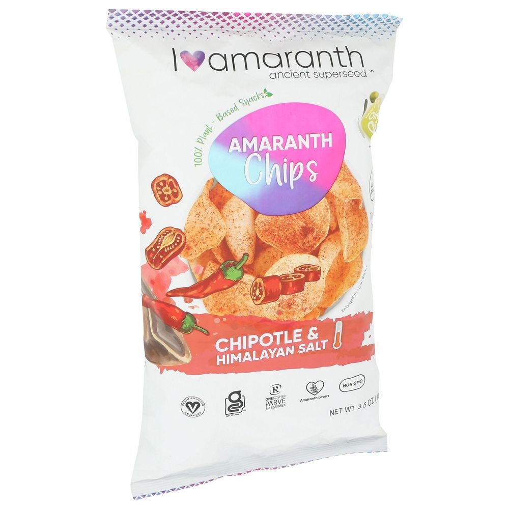 I Amaranth Chipotle and Himalayan Salt Chips, 3.5 Ounce -- 12 per case