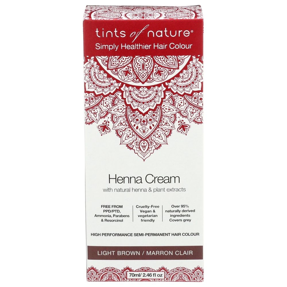 Tints Of Nature Light Brown Henna Cream Hair Color, 2.46 Fluid Ounce