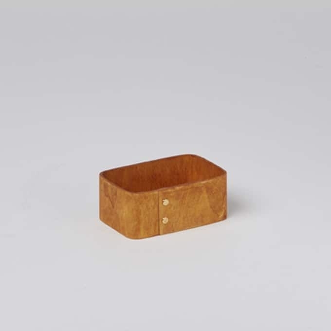 American Metalcraft Natural Poplar Wood Sugar Packet Holder, 4 inch Length