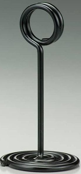 American Metalcraft Black Swirl Base Number Stand, 1 1/2 inch