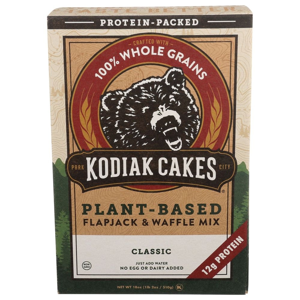 Kodiak Cakes Plant Based Flapjack and Waffle Mix, 18 Ounce -- 6 per case