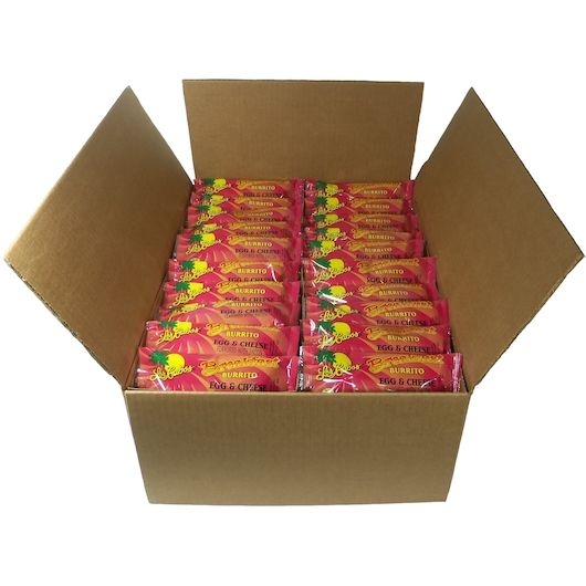 Los Cabos Egg and Cheese Breakfast Burrito, 3.4 Ounce -- 120 per case.