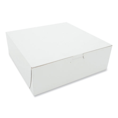 Sct White Paper One-piece Non-window Bakery Box, 9 X 9 X 3 Inch -- 250 Per Case