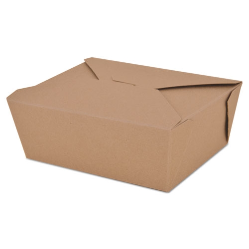 SCT ChampPak Kraft Paper Number 8 Retro Carryout Box, 6 x 4.75 x 2 5 inch -- 300 per case