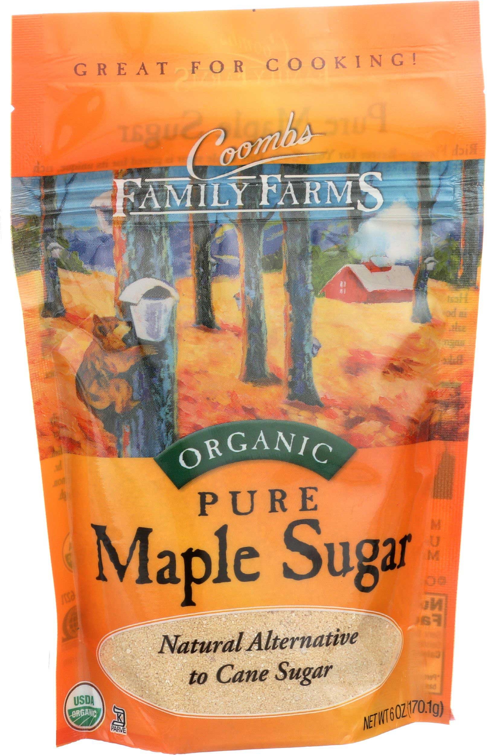 Coombs Family Farms Organic Maple Sugar, 6 Ounce -- 6 per case