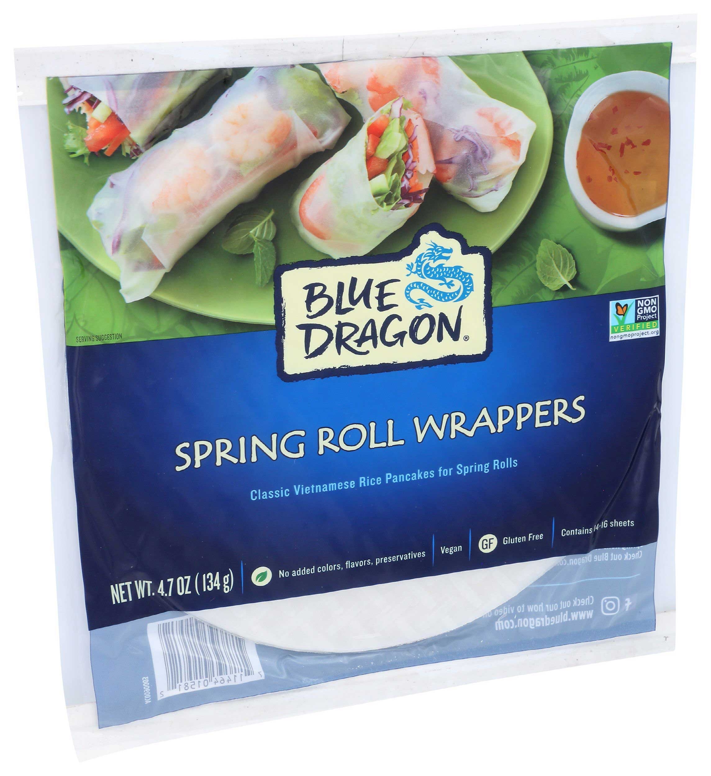 Blue Dragon Spring Roll Wrapper, 4.7 Ounce -- 12 per case