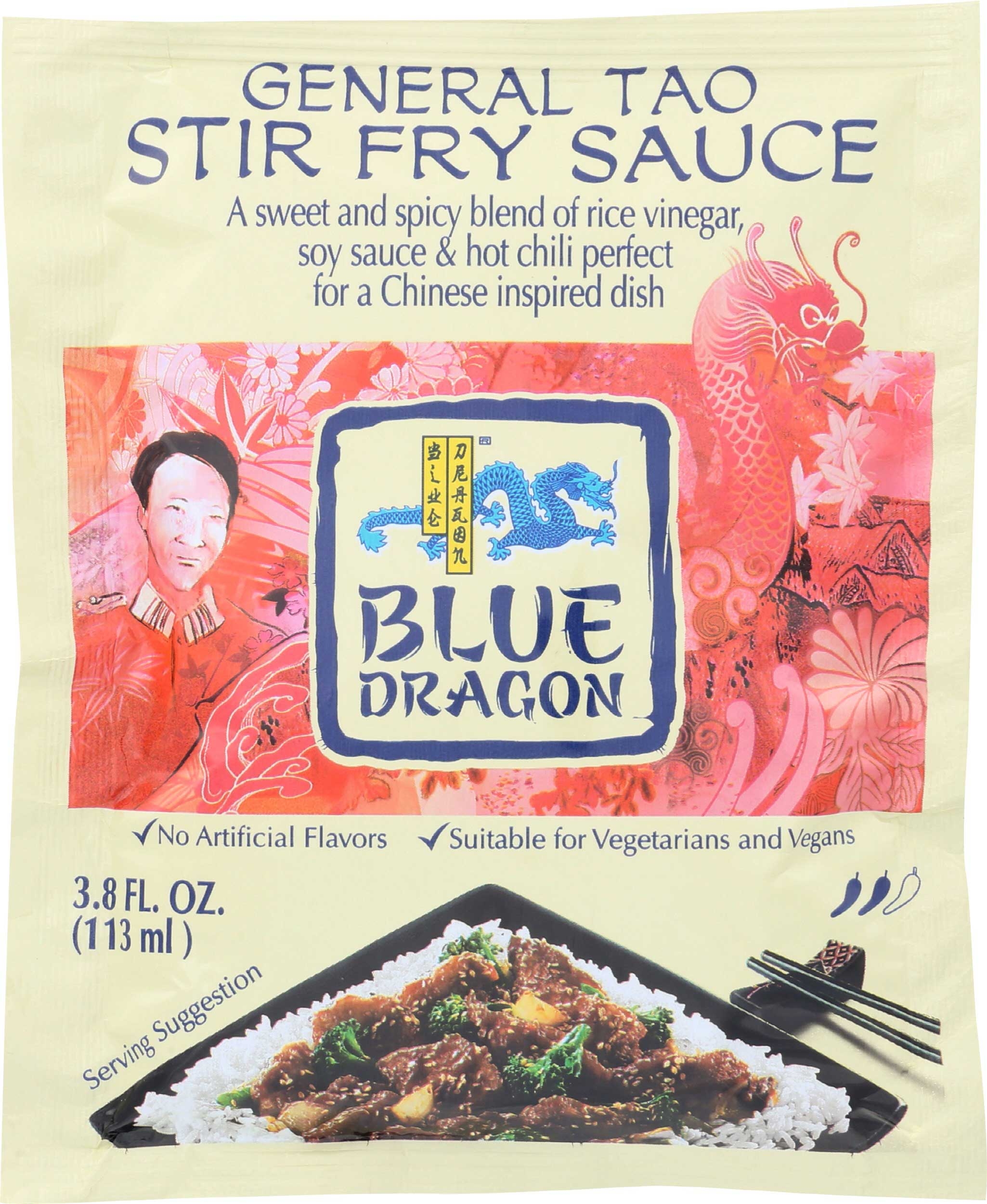Blue Dragon General Tao Stir Fry Sauce, 3.8 Ounce -- 12 per case