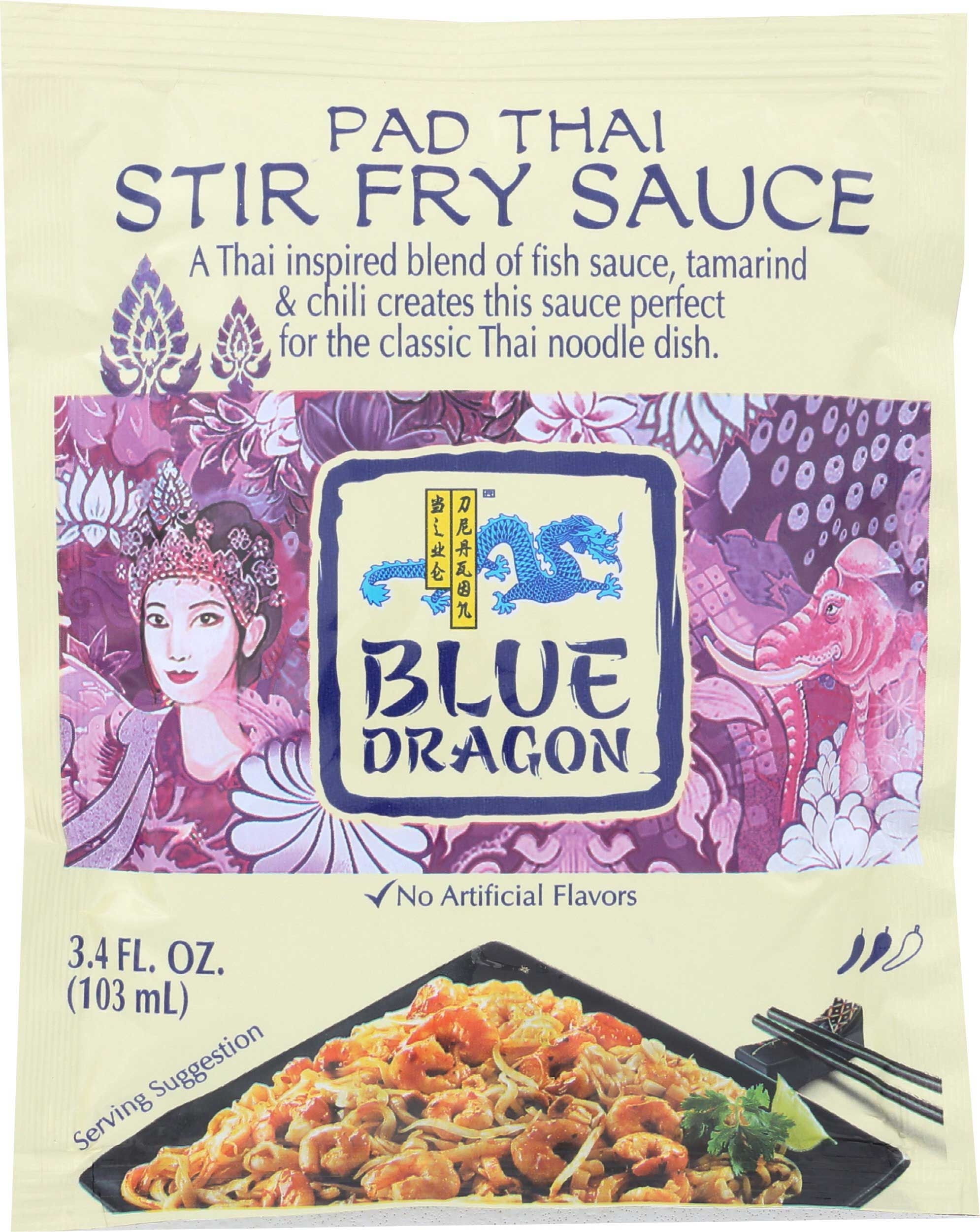 Blue Dragon Pad Thai Stir Fry Sauce, 3.4 Ounce -- 12 per case