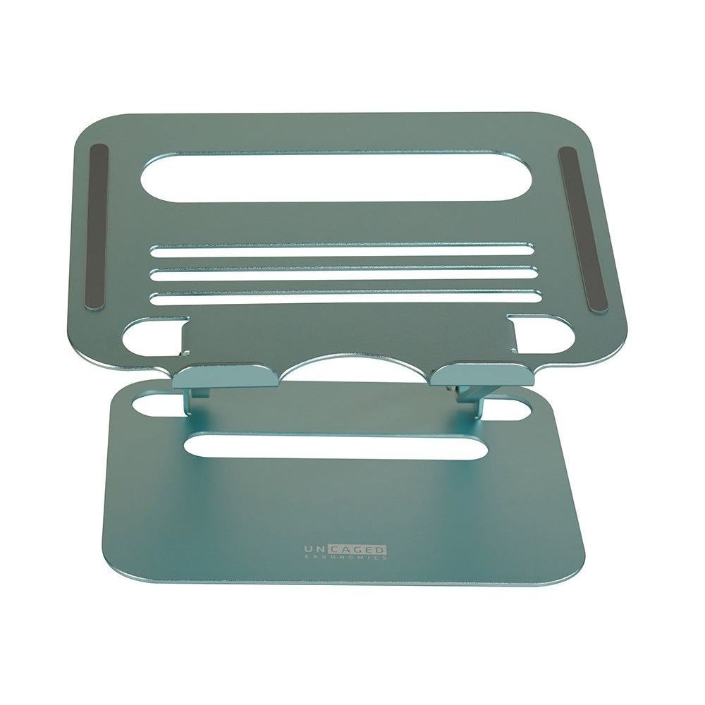 Uncaged Ergonomics Anodized Aluminum Ocean Blue RISE Adjustable Laptop Desk Stand