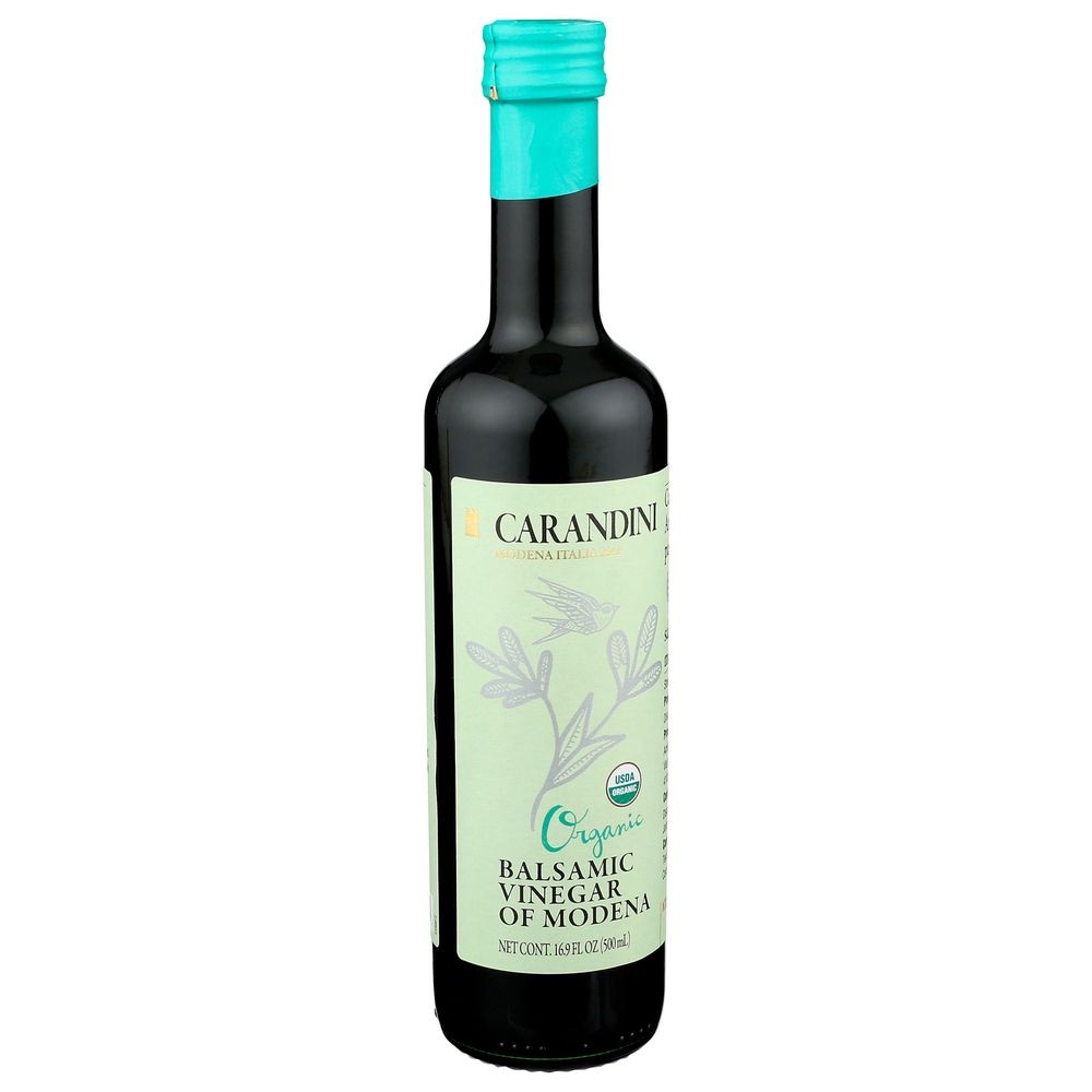 Carandini Silver Leaf Organic Balsamic Vinegar of Modena, 16.9 Fluid Ounce -- 6 per case