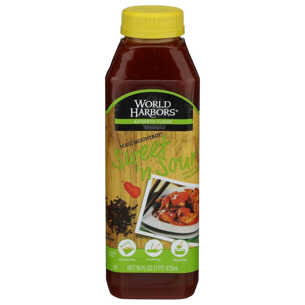 World Harbors Maui Mountain Sweet and Sour Sauce, 16 Ounce -- 6 per case