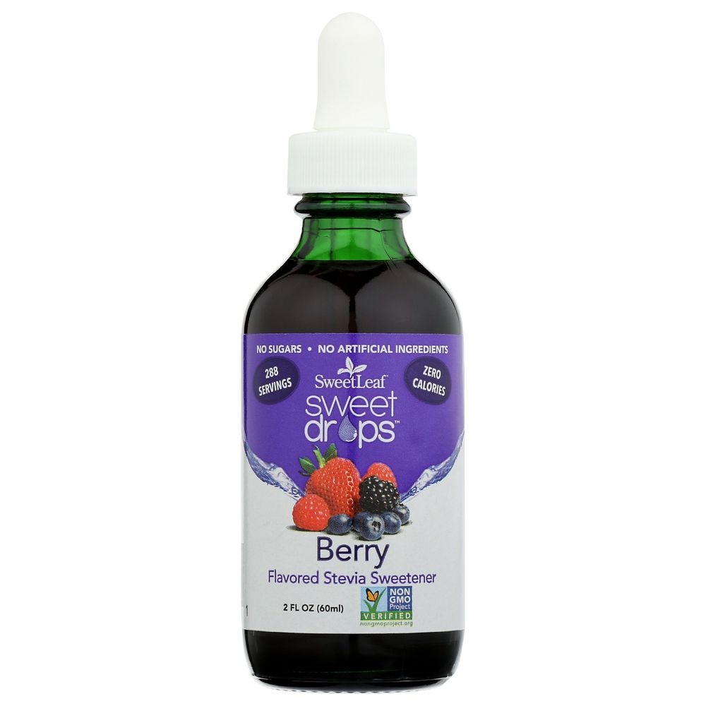 Sweet Leaf Sweet Drops Berry Flavored Liquid Sweetener, 2 Ounce -- 3 per case
