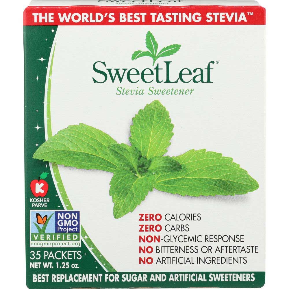 Sweet Leaf Stevia Sweetener - 35 per pack.