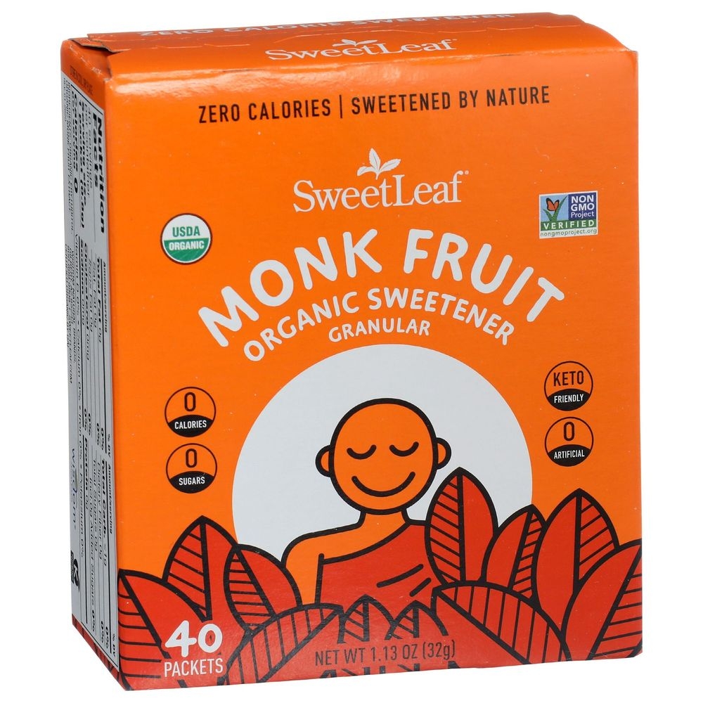 Sweet Leaf Organic Monk Fruit Sweetener Granular, 1.13 Ounce