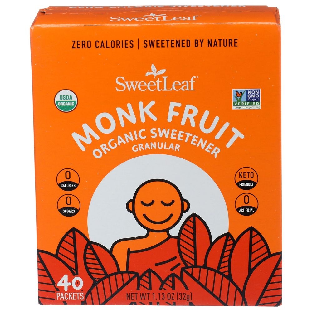 Sweet Leaf Organic Monk Fruit Sweetener Granular, 1.13 Ounce