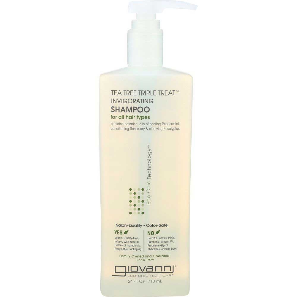 Giovanni Tea Tree Triple Treat Invigorating Shampoo, 24 Fluid Ounce