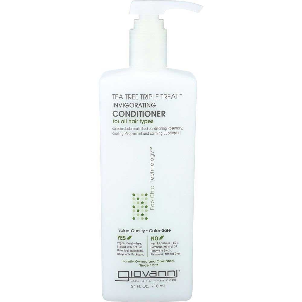 Giovanni Hare Care Tea Tree Triple Treat Invigorating Conditioner, 24 Fluid Ounce