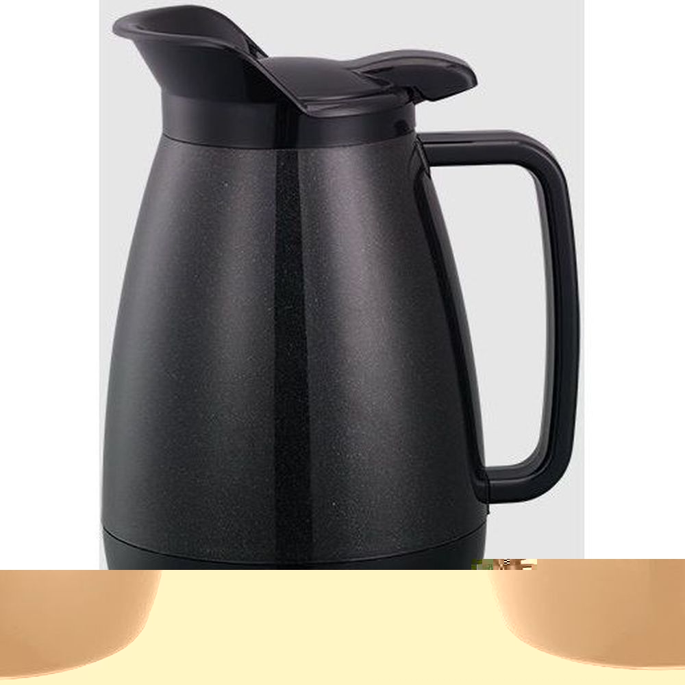 Service Ideas Thermo Serv Metallic Black Finish Foam Insulated Server with Flip Top Lid, 0.6 Liter Capacity