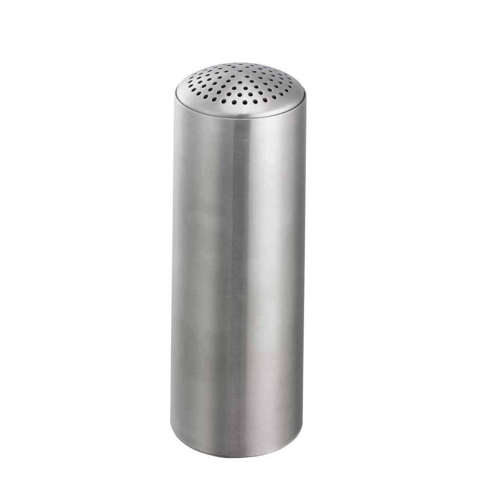 Service Ideas Stainless Steel Brushed Finish Unprinted Multihole Top Condiment Shaker, 6 Ounce Capacity -- 72 per case
