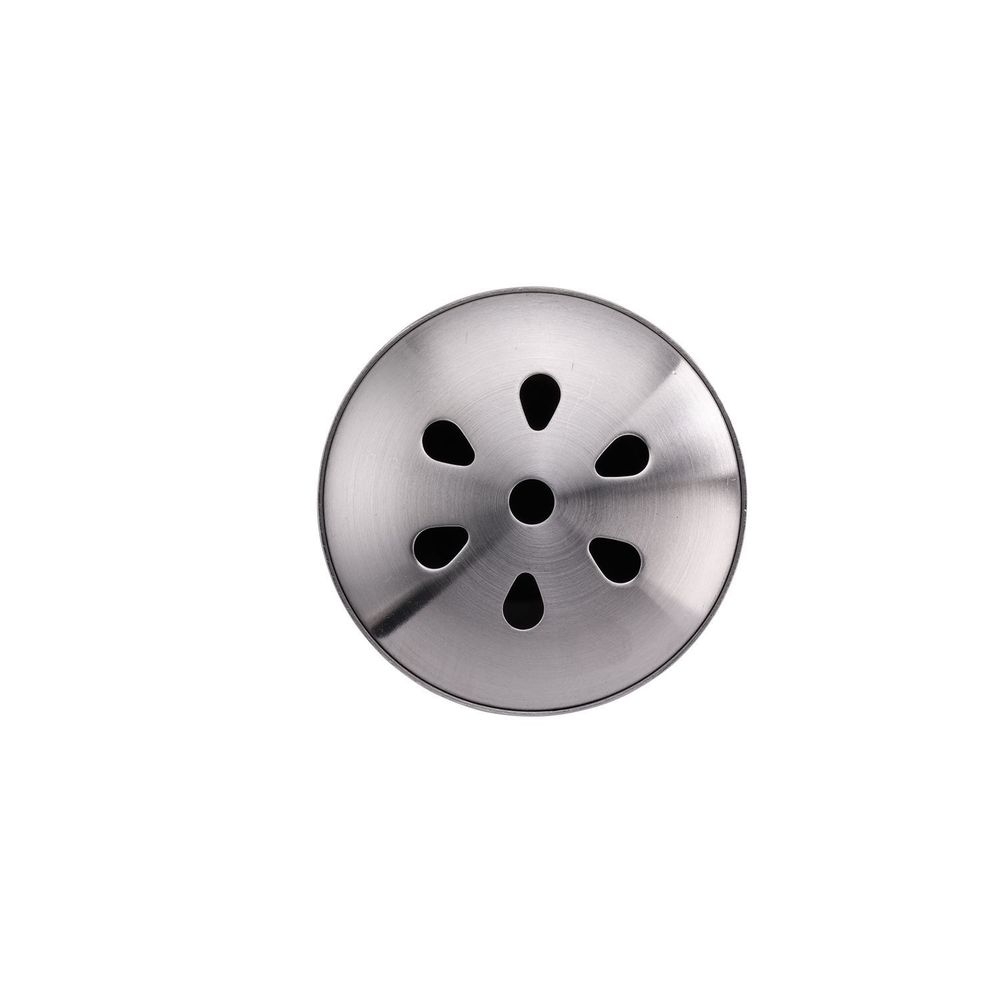 Service Ideas Stainless Steel Brushed Finish Unprinted Teardrop Top Condiment Shaker, 6 Ounce Capacity