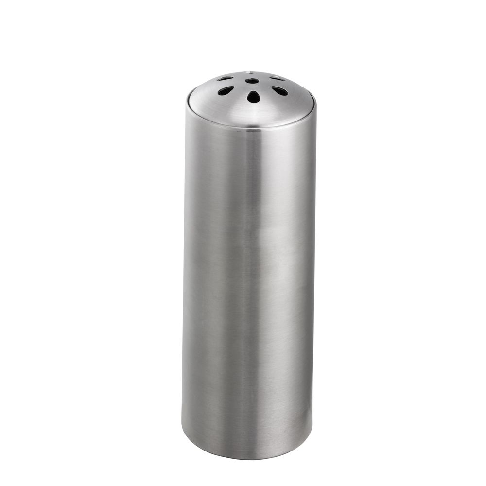 Service Ideas Stainless Steel Brushed Finish Unprinted Teardrop Top Condiment Shaker, 6 Ounce Capacity -- 72 per case