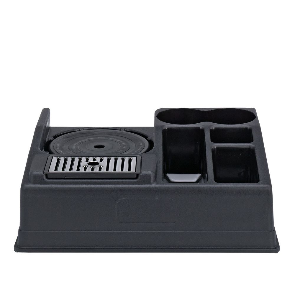 Service Ideas Black Single Airpot And Condiment Station, 13.25 Inch Width X 5.75 Inch Height