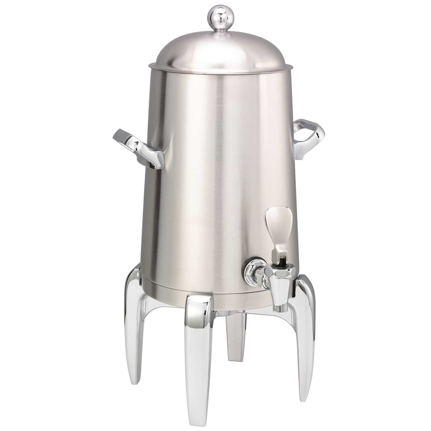 Service Ideas Flame Free Thermo-Urn Brushed Stainless Modern Style Vacuum Insulated Urn, 1.5 Gallon Capacity