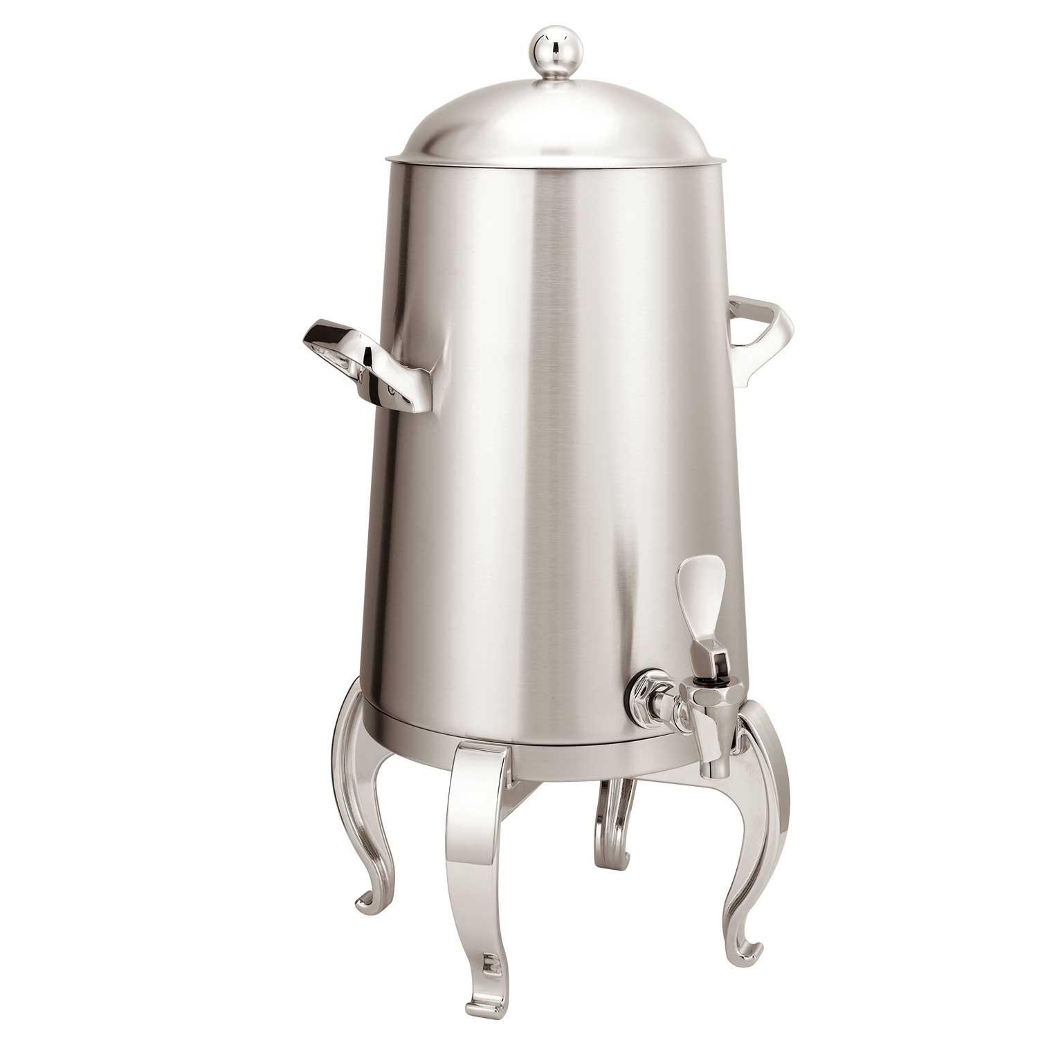 Service Ideas Flame Free Thermo-Urn Brushed Stainless Regal Style Vacuum Insulated Urn, 3 Gallon Capacity